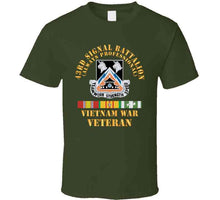 Load image into Gallery viewer, Army - 43rd Signal Battalion - Vietnam War Veteran - Dui W Vn Svc X 300 T Shirt
