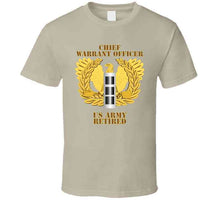 Load image into Gallery viewer, Army - Emblem - Warrant Officer - Cw3 - Retired T Shirt
