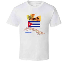 Load image into Gallery viewer, Cuba - Cuba With Palm And Map X 300 T Shirt
