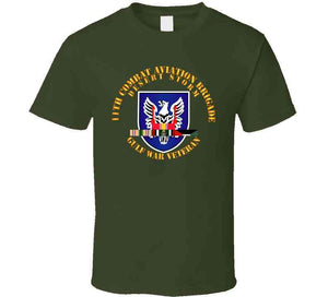 Army - 11th Combat Aviation Brigade W Ds Svc Ribbons Wo Dropshadow Classic T Shirt, Crewneck Sweatshirt, Hoodie, Long Sleeve