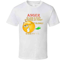 Load image into Gallery viewer, Anger - Is Like A Fart - Strong At First  X 300 T Shirt
