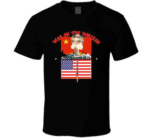 Govt - War On The Horizon - China Flag - Us Flag W Missile Firing - Atomic Blast X300 Classic T Shirt, Crewneck Sweatshirt, Hoodie, Long Sleeve