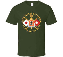 Load image into Gallery viewer, Army - 38th Signal Battalion - Dui - Us Army W Bn Number - Sig Br X 300 T Shirt
