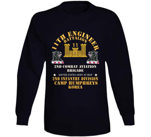 11th Engineer Battalion - Camp Humphries 2nd Infantry Division - Korea  X 300 Classic T Shirt, Crewneck Sweatshirt, Hoodie, Long Sleeve