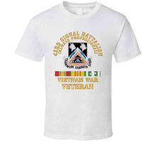 Load image into Gallery viewer, Army - 43rd Signal Battalion - Vietnam War Veteran - Dui W Vn Svc X 300 T Shirt
