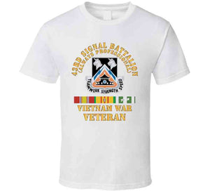 Army - 43rd Signal Battalion - Vietnam War Veteran - Dui W Vn Svc X 300 T Shirt