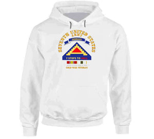 Army - 7th Unites States Army - 7 Steps To Hell W Germany Tab - Ss W Cold War Svc X 300 Classic T Shirt, Crewneck Sweatshirt, Hoodie, Long Sleeve