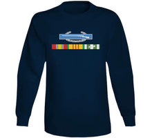 Load image into Gallery viewer, Vietnam Ribbons Svc Bar W Cib Wo Campaign Star T Shirt
