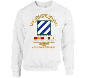 Army - 3rd Id - Right Of Passage - Germany W Cold War Svc T Shirt