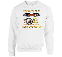 Load image into Gallery viewer, Total Eclipse - 2024 - I Was There W Yellow Outline - Pennsylvania T Shirt

