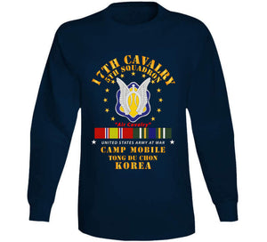 Army - 5th Squadron 17th Cavalry - Air Cav - Camp Mobile Korea W Kdsm Svc Classic T Shirt, Crewneck Sweatshirt, Hoodie, Long Sleeve