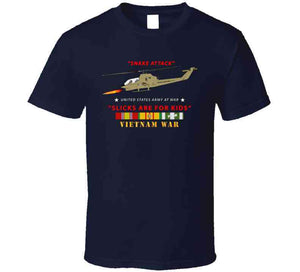 Army - Ah-1 Cobra - Snake Attack - Slicks Are For Kids W Vn Svc  Classic T Shirt, Crewneck Sweatshirt, Hoodie, Long Sleeve