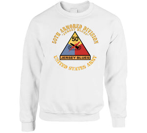 Army - 50th Armored Division - Ssi - Jersey Blues - Jersey Blues - Us Army X 300 Classic T Shirt, Crewneck Sweatshirt, Hoodie, Long Sleeve