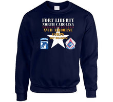 Load image into Gallery viewer, Army - Fort Liberty North Carolina - Xviii Airborne Corps (sky Dragons) - Ssi - Dui X 300 T Shirt
