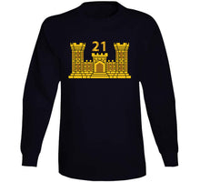 Load image into Gallery viewer, Army - 21st Engineer Battalion W Number Wo Txt T Shirt
