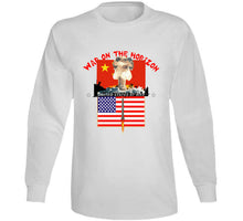 Load image into Gallery viewer, Govt - War On The Horizon - China Flag - Us Flag W Missile Firing - Atomic Blast X300 Classic T Shirt, Crewneck Sweatshirt, Hoodie, Long Sleeve
