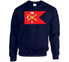 Load image into Gallery viewer, Army - C Brty, 2nd Battalion 28th Field Artillery Regiment - Red Wing Guidon X 300 Classic T Shirt, Crewneck Sweatshirt, Hoodie, Long Sleeve
