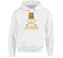 Load image into Gallery viewer, Army - 1st Bn 14th Infantry W Dui - Inf Branch X 300 Classic T Shirt, Crewneck Sweatshirt, Hoodie, Long Sleeve
