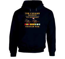 Load image into Gallery viewer, Army - 1st Battalion,  7th Cavalry Regiment - Vietnam War Wt 2 Cav Riders And Vn Svc X 300 Classic T Shirt, Crewneck Sweatshirt, Hoodie, Long Sleeve
