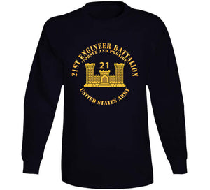 Army - 21st Engineer Battalion - Forsee And Provide W Br - Num X 300 T Shirt