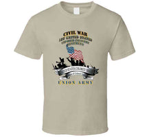 Load image into Gallery viewer, Civil War - 1st United States Colored Infantry Regiment With Usct Bureau Banner - Usa X 300 T Shirt

