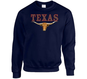 Texas - Rattler Skin -texas Longhorn - Outline Red X 300 Classic T Shirt, Crewneck Sweatshirt, Hoodie, Long Sleeve