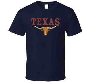 Texas - Rattler Skin -texas Longhorn - Outline Red X 300 Classic T Shirt, Crewneck Sweatshirt, Hoodie, Long Sleeve