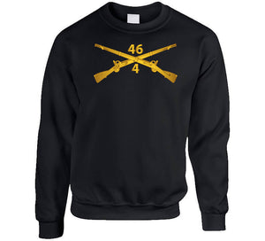 Army - 4th Bn 46th Infantry Regt - Infantry Br Classic T Shirt, Crewneck Sweatshirt, Hoodie, Long Sleeve