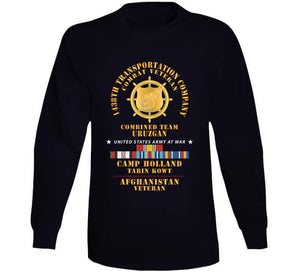 Army - 1438th Trans Company - Camp Holland Afghanistan Vet W Afghan Svc X 300 Classic T Shirt, Crewneck Sweatshirt, Hoodie, Long Sleeve