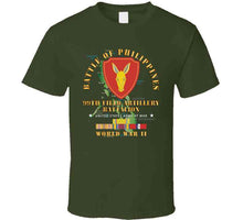 Load image into Gallery viewer, Army - Battle For Philippines - 99th Field Artillery Battalion W Pac - Phil Svc X 300 T Shirt
