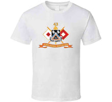 Load image into Gallery viewer, Army - 43rd Signal Battalion W Signal Branch - Br - Ribbon - Dui X 300 T Shirt
