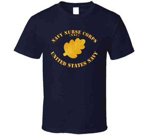 Navy - Navy Nurse Corps Pin Branch W Txt Classic T Shirt, Crewneck Sweatshirt, Hoodie, Long Sleeve