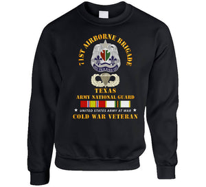 Army - 1st Airborne Bde - Txarng - Cold War Vet Wo Parachute W Cold Svc  X 300 Classic T Shirt, Crewneck Sweatshirt, Hoodie, Long Sleeve