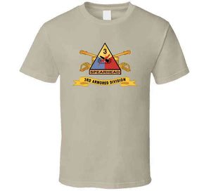 Army  - 3rd Armored Division - Ssi W Br - Ribbon X 300 T Shirt