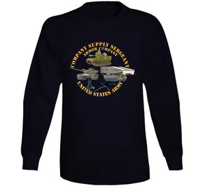 Army - Company Supply Sergeant - Armor Company W Weapons And Vehicles X 300 Classic T Shirt, Crewneck Sweatshirt, Hoodie, Long Sleeve