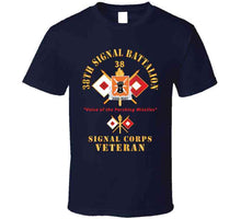 Load image into Gallery viewer, Army - 38th Signal Battalion - Dui - Us Army W Bn Number - Sig Br  - Voice Of The Pershing Missiles Svcx 300 T Shirt
