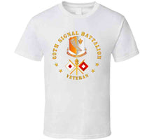 Load image into Gallery viewer, Army - 69th Signal Battalion - Veteran W Dui - Branch T Shirt
