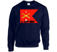 Load image into Gallery viewer, Union Army - Bravo Battery 1st Rhode Island Light Artillery With Guidon In Back T Shirt
