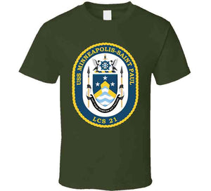 Navy - Uss Minneapolis-saint Paul (lcs-21) Wo Txt X 300 T Shirt