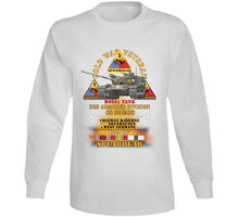 Load image into Gallery viewer, Cold War Vet -  3rd Armored Division  - Gelnhausen, Germany - M60a1 Tank  - Spearhead W Fire - 1978-1981 W Dui - Cold X 300 T Shirt
