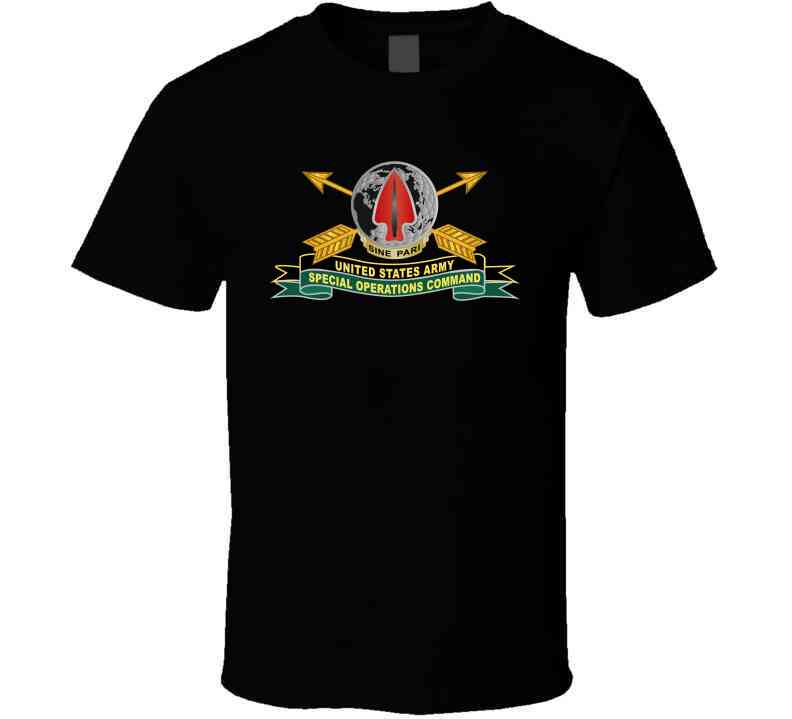 Army - Us Army Special Operations Command - Dui - New W Br - Ribbon X 300 Classic T Shirt, Crewneck Sweatshirt, Hoodie, Long Sleeve