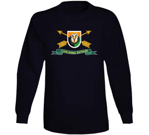 Army - 112th Signal Battalion W Sf Branch - Flash W Br - Ribbon X 300 Classic T Shirt, Crewneck Sweatshirt, Hoodie, Long Sleeve