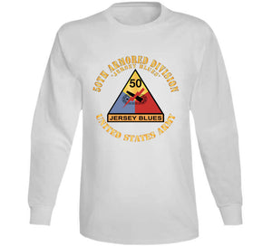 Army - 50th Armored Division - Ssi - Jersey Blues - Jersey Blues - Us Army X 300 Classic T Shirt, Crewneck Sweatshirt, Hoodie, Long Sleeve