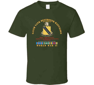 645th Tank Battalion - Furious - Rolling Thunder - W Dui Wwii  Eu Svc T Shirt