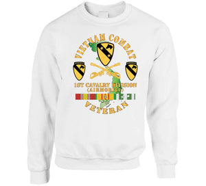 Vietnam Combat Veteran W 1st Cav Dui X 300  Classic T Shirt, Crewneck Sweatshirt, Hoodie, Long Sleeve