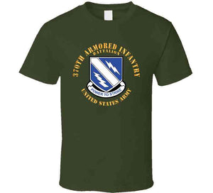 Army - 370th Armored Infantry Battalion - Dui W Txt X 300 Classic T Shirt, Crewneck Sweatshirt, Hoodie, Long Sleeve