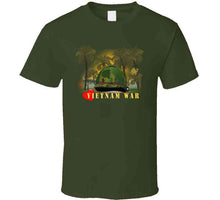 Load image into Gallery viewer, Vietnam Era Helmet Cover - Me Love You Long Time Gi W Jungle - Fire W Txt X 300 (1) Classic T Shirt, Crewneck Sweatshirt, Hoodie, Long Sleeve
