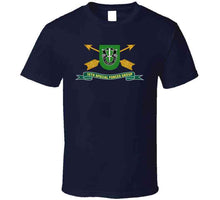 Load image into Gallery viewer, Army - 10th Special Forces Group - Flash W Br - Ribbon X 300 T Shirt
