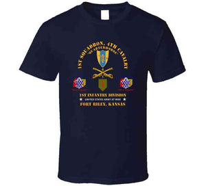 Army - 1st Squadron, 4th Cavalry - 1st Inf Div - Devil Bde - Ft Riley, Ks X 300 T Shirt