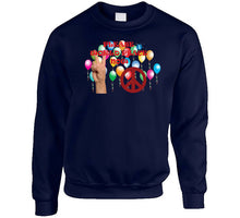 Load image into Gallery viewer, Army - Please World Peace Now W Peace Sign, Hand - Balloons X 300 Classic T Shirt, Crewneck Sweatshirt, Hoodie, Long Sleeve

